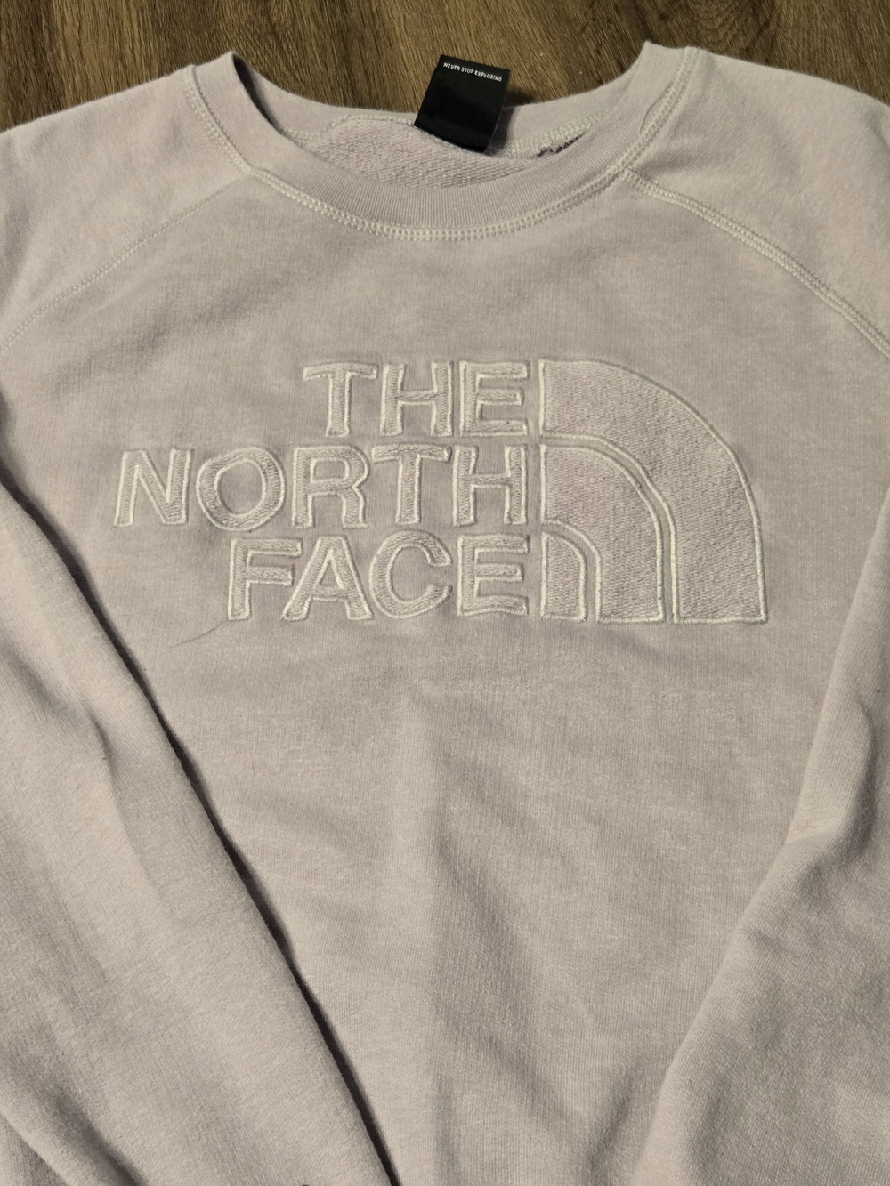 The North Face Womens Crewneck Sweat Shirt- Pale Lavender XL